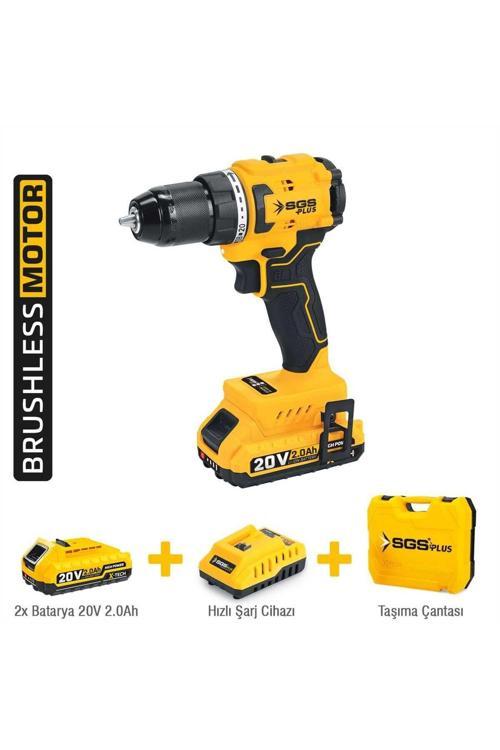 Plus SGS5529 - 20 Volt 2 Amper Çift Akü 60 Nm Akülü Vidalama Makinası Seti