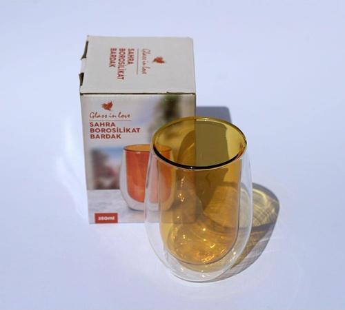 Özel Seri Çift Cidarlı Borosilikat Bardak 350 ml.