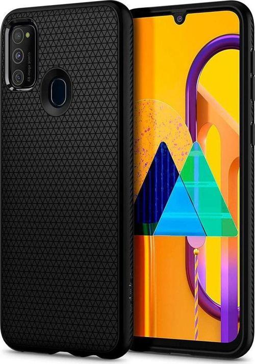 Galaxy M30s ile Uyumlu Kılıf Liquid Air Matte Black