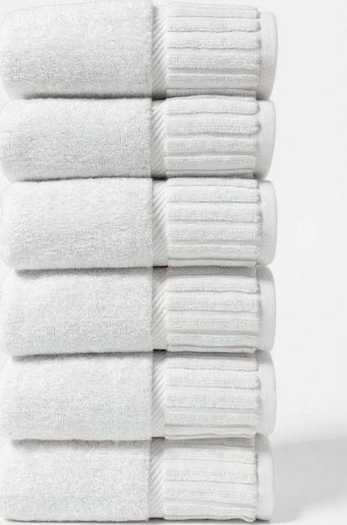 6'lı Halsey El Havlusu - 50x90 Cm, 300Gr, %100 Pamuk, Spa Ve Otel Havlusu, Günlük Kullanıma Uygun