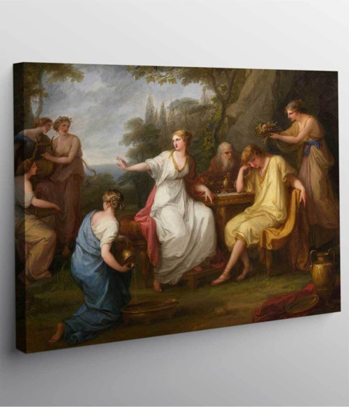 Angelica Kauffman Telemachus'un Kederi Kanvas Tablo