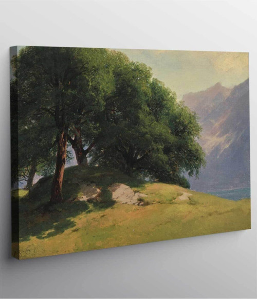 Alexandre Calame Ceviz Ağaçları Kanvas Tablo