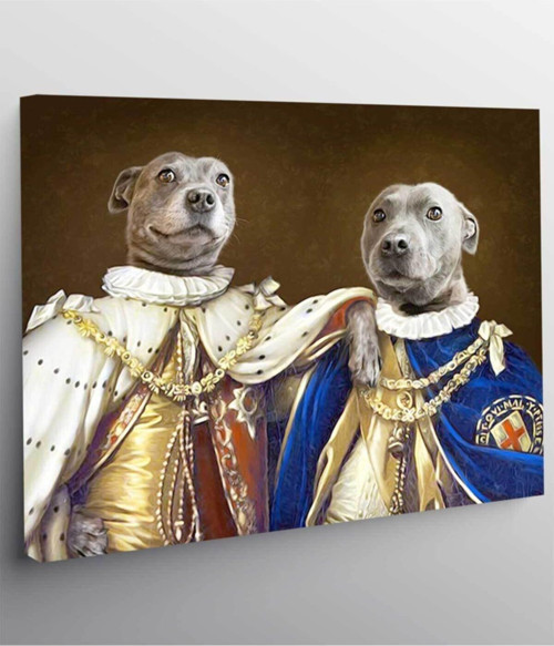 Köpek Resimli Kanvas Tablo