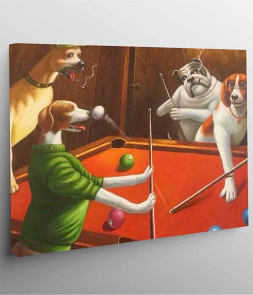Köpek Resimli Kanvas Tablo