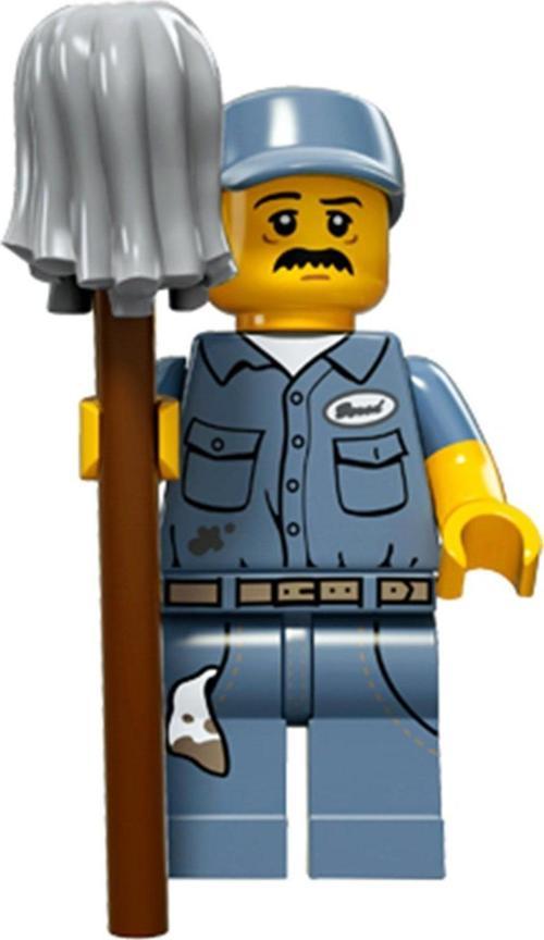 Minifigür - Seri 15 - 71011 - Janitor +5 Yaş (1 Parça)