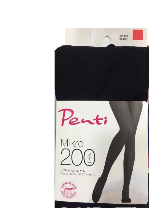 Külotlu Mikro 200 Den Siyah No 3 L
