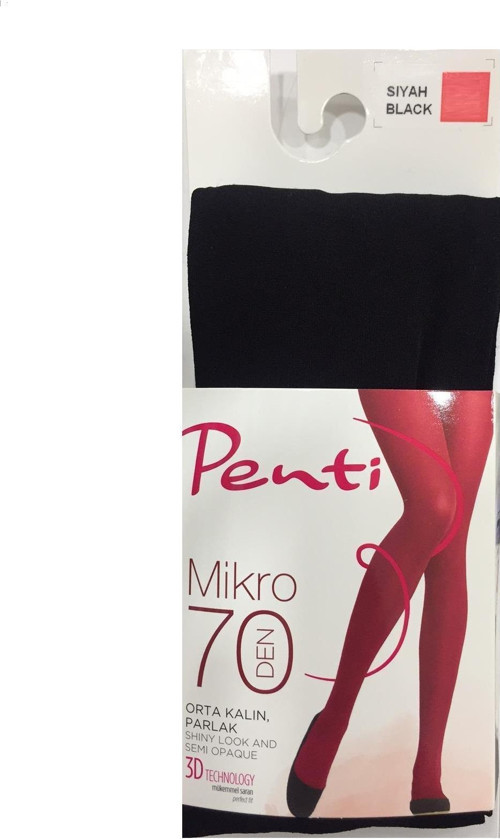 Külotlu Mikro 70 Den Siyah No.3 L