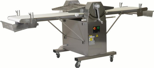 DHM 60 CR Hamur Açma Makinası 60 Cm Çalışma Genişliği Bant Hız Kontrollü Krom Gövde 220v/1p/50hz