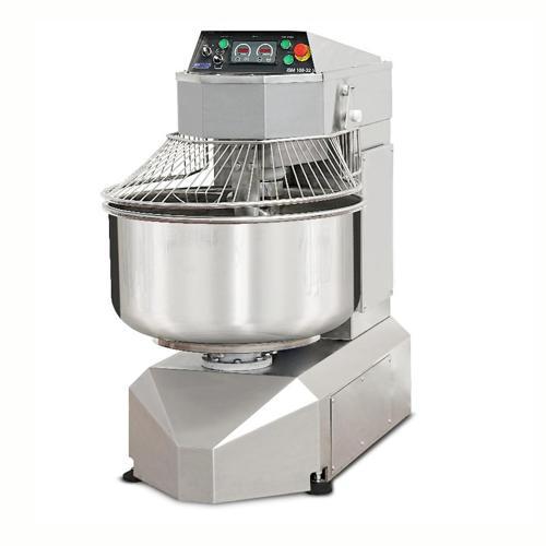 ISM 100-32S CR Spiral Hamur Yoğurma Makinası 100 Lt Kazan İki Yönlü Kazan 50 Kg Un Kapasiteli İki Devirli İki Yöne Dönen Kazan Krom Gövde 380v/3p/50hz