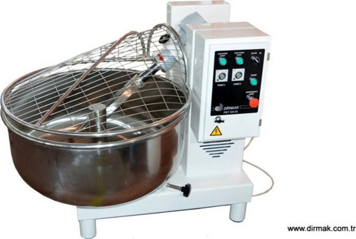 PET 125 Çatallı Tip Hamur Yoğurma Makinası 125 Lt Kazan 50 Kg Un Kapasiteli Tek Devirli 380v/3p/50hz
