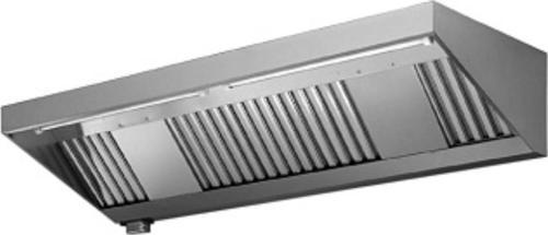 Professional Duvar Tipi Davlumbaz, Labirent Filitreli, Paslanmaz Çelik - 2400x1100 Mm, Master Serisi MP1124BT