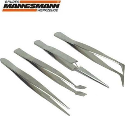 615 Cımbız Seti 4 Parça Paslanmaz Eğri Düz Nokta Çapraz