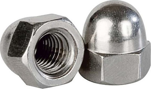 Kör Somun Kaplamalı Metrik 8 mm Beyaz 10'lu Paket