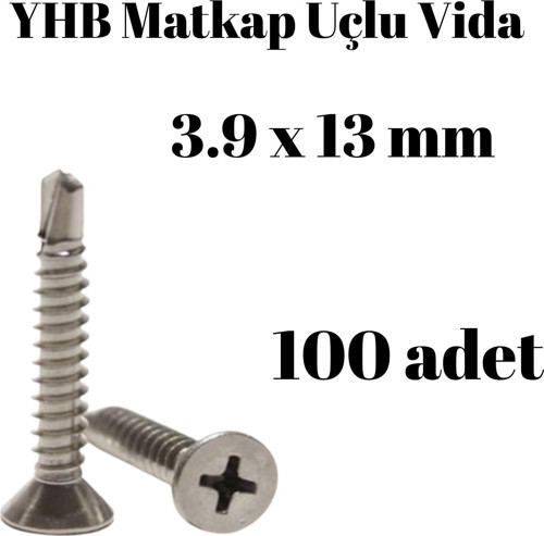Matkap Uçlu Vida YHB 3,9x13 100'lü Paket