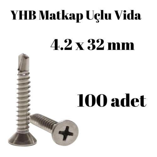 Matkap Uçlu Vida YHB 4,2x32 100'lü Paket