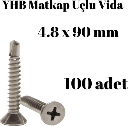 Matkap Uçlu Vida YHB 4,8x90 100'lü Paket