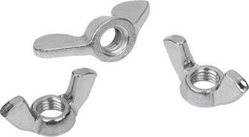 Kelebek Somun Metrik 10mm 100 Adet Kaplamalı Beyaz