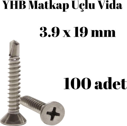 Matkap Uçlu Vida YHB 3,9x19 100'lü Paket