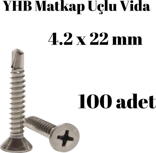 Matkap Uçlu Vida YHB 4,2x22 100'lü Paket