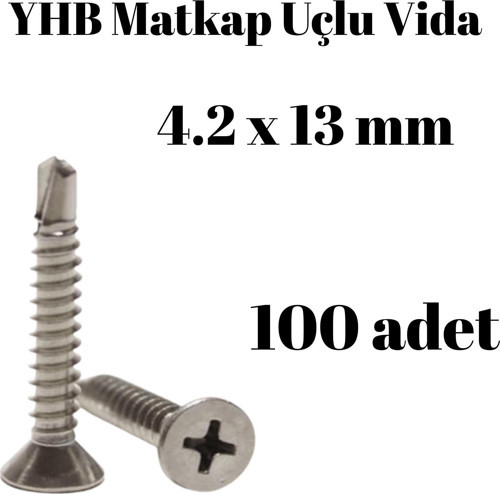 Matkap Uçlu Vida YHB 4,2x13 100'lü Paket