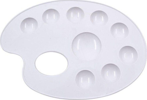 Hatas 20cm Plastik Godeli Öğrenci Resim Paleti / 0890
