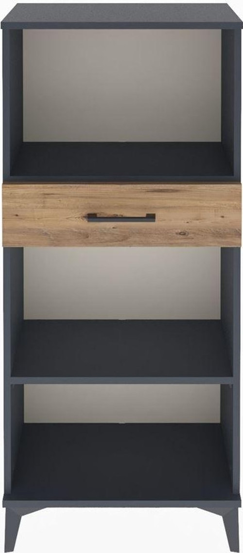 Arges Dolap 2 Raflı 1 Çekmeceli 60 x 30 x 134 cm Antrasit - Çam