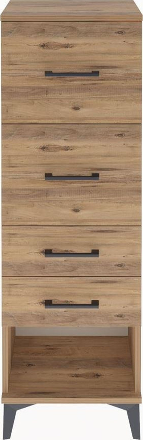 Arges Dolap 4 Çekmeceli 44 x 30 x 134 cm Çam - Çam