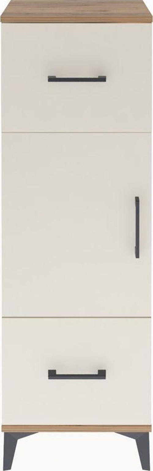 Arges Dolap 2 Raflı 2 Çekmeceli Tek Kapaklı 44x30x134 Çam-Aytaşı