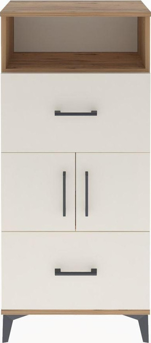Arges Dolap 2 Raflı 2 Çekmeceli 2 Kapaklı 60 x 30 x 134 cm Çam - Aytaşı