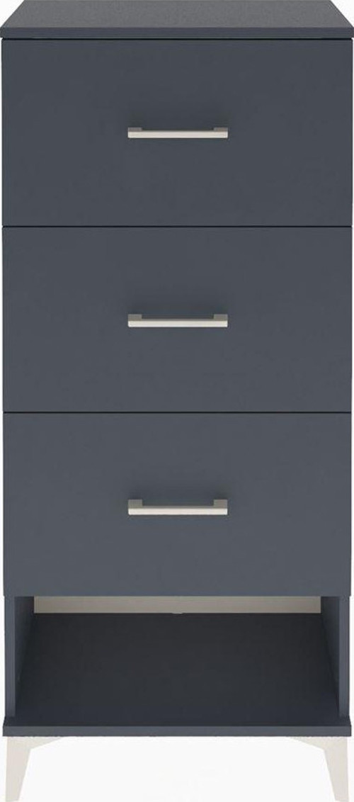 Arges Dolap 3 Çekmeceli 60 x 30 x 134 cm Antrasit - Antrasit