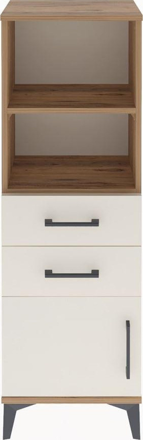 Arges Dolap 2 Raflı 2 Çekmeceli Tek Kapaklı 44x30x134 Çam-Aytaşı