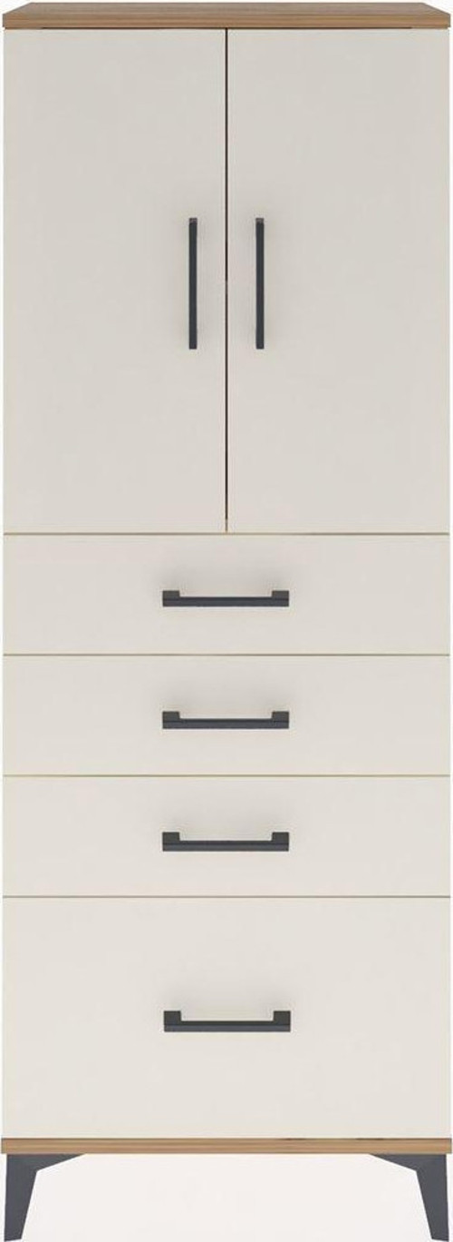 Arges Dolap 2 Raflı 4 Çekmeceli 2 Kapaklı 60 x 30 x 163 cm Çam - Aytaşı