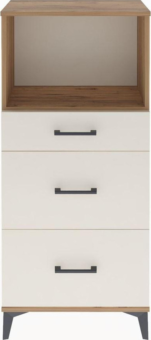 Arges Dolap 1 Raflı 3 Çekmeceli 60 x 30 x 134 cm Çam - Aytaşı