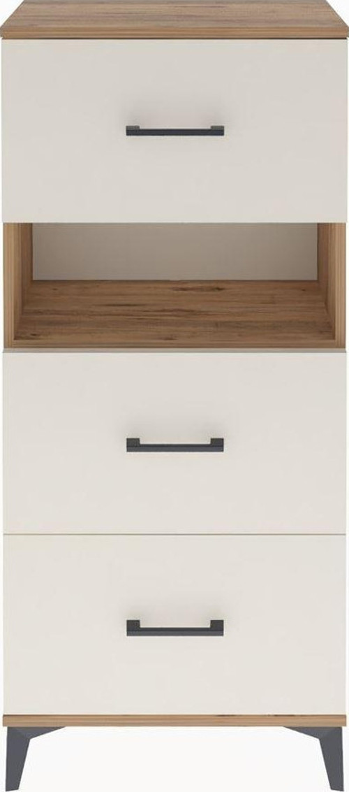 Arges Dolap Tek Raflı 3 Çekmeceli 60x30x134 Çam-Aytaşı