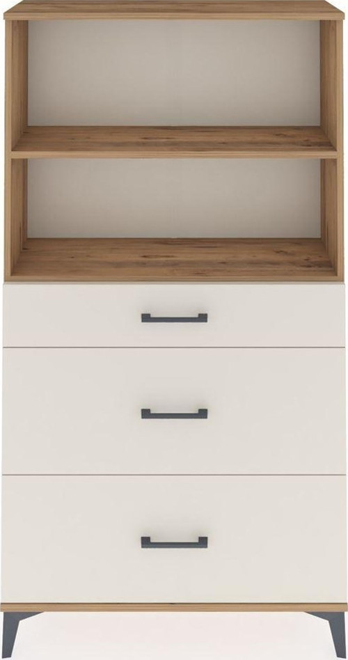 Arges Dolap 2 Raflı 3 Çekmeceli 88 x 30 x 163 cm Çam - Aytaşı