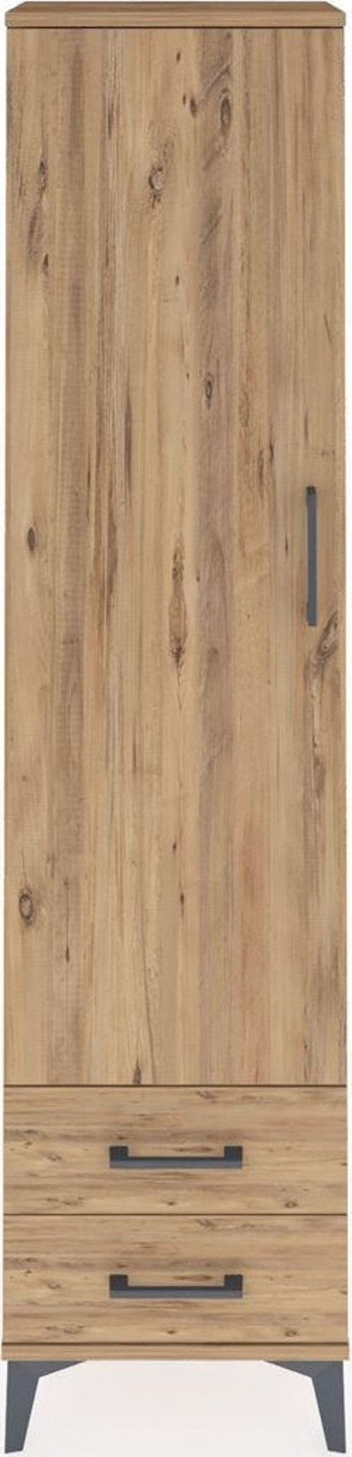 Arges Dolap 1 Raflı 2 Çekmeceli 1 Askılı 44 x 30 x 182 cm Çam - Çam