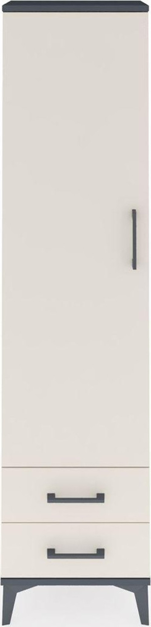 Arges Dolap 1 Raflı 2 Çekmeceli 1 Askılı 44 x 30 x 182 cm Antrasit - Aytaşı