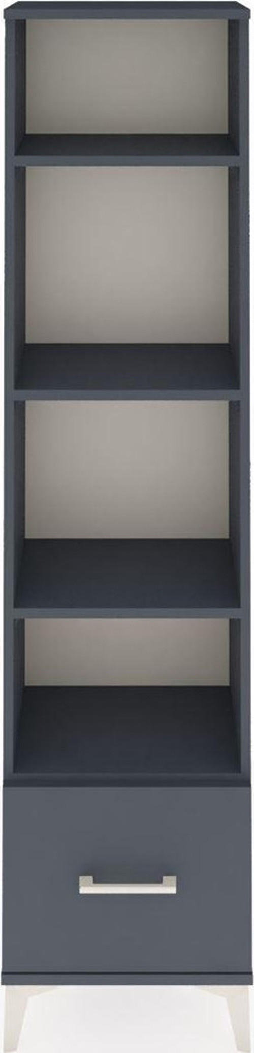 Arges Dolap 4 Raflı 1 Çekmeceli 44 x 30 x 182 cm Antrasit - Antrasit