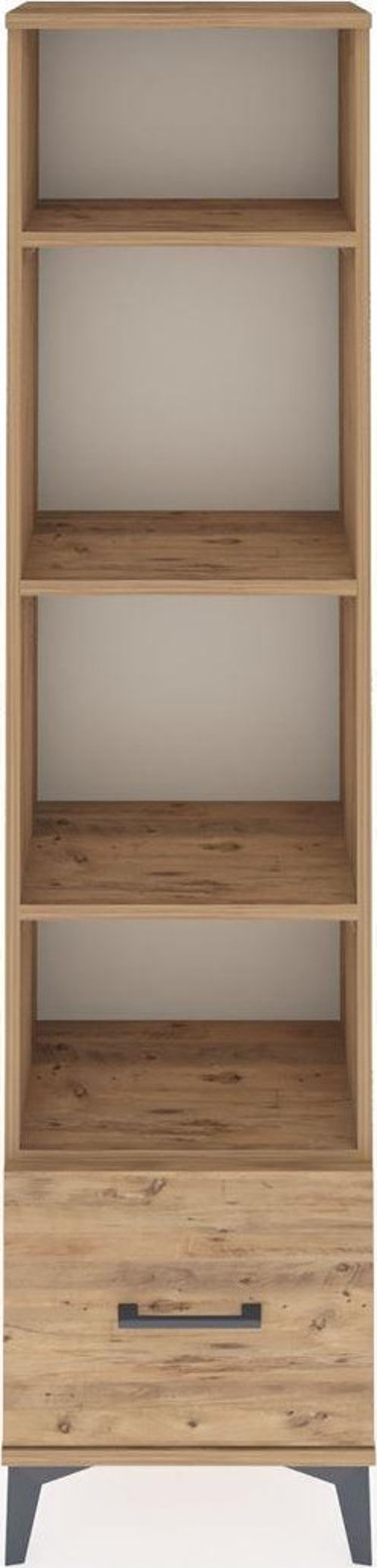 Arges Dolap 4 Raflı 1 Çekmeceli 44 x 30 x 182 cm Çam - Çam