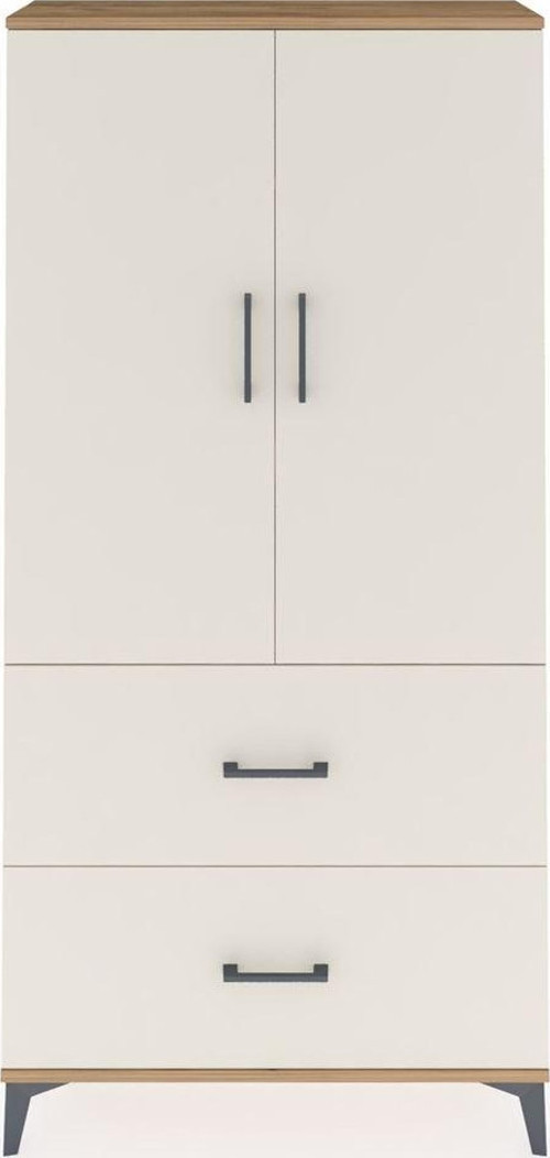 Arges Dolap 3 Raflı 2 Çekmeceli 2 Kapaklı 88 x 30 x 182 cm Çam - Aytaşı