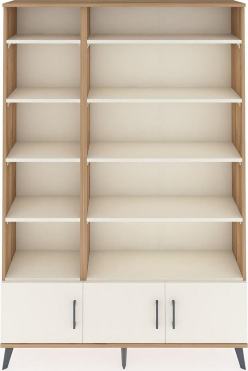 Arges Gardrop 10 Raflı 3 Kapaklı 132 x 30 x 195 cm Çam - Aytaşı