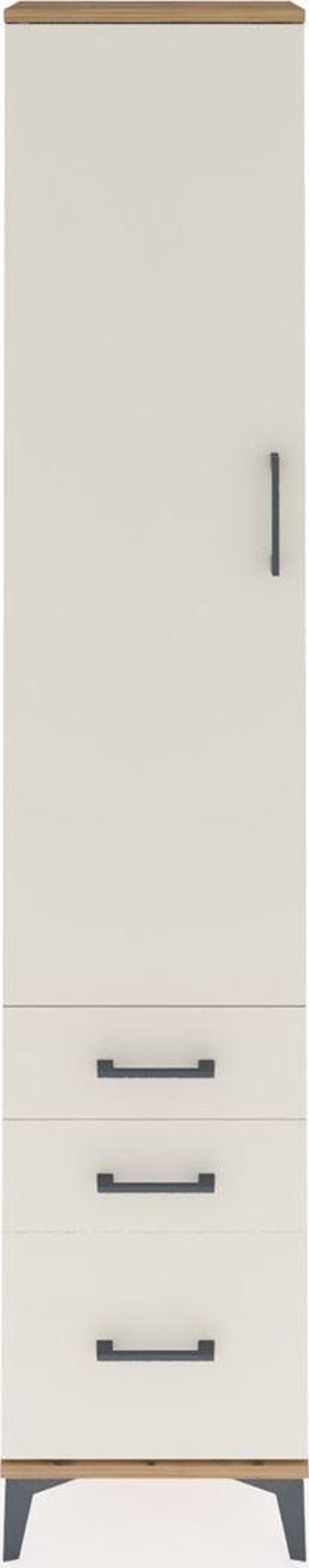 Arges Dolap 2 Raflı 3 Çekmeceli Tek Askılı 44x30x221 Çam-Aytaşı