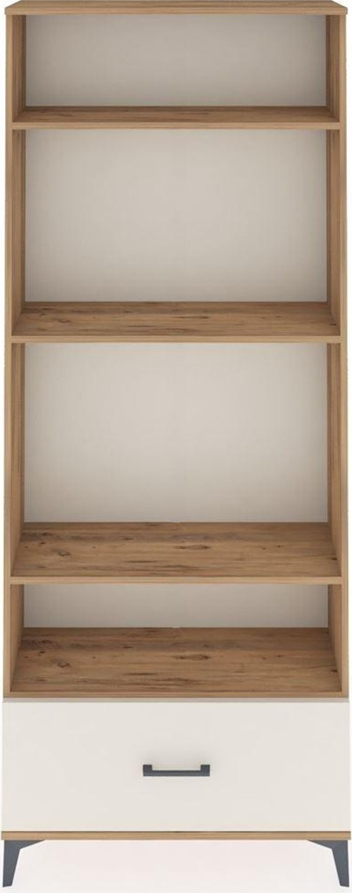 Arges Dolap 4 Raflı Tek Çekmeceli 88x30x221 Çam-Aytaşı