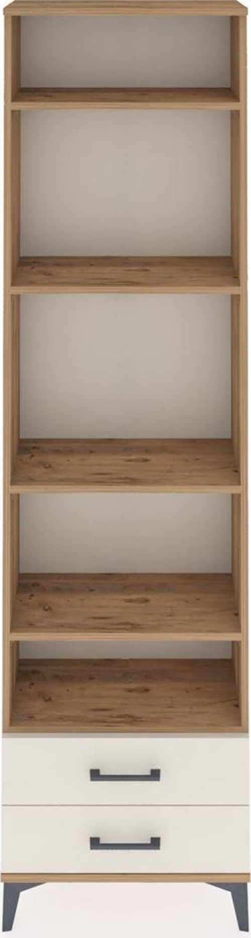 Arges Dolap 5 Raflı 2 Çekmeceli 60 x 30 x 221 cm Çam - Aytaşı