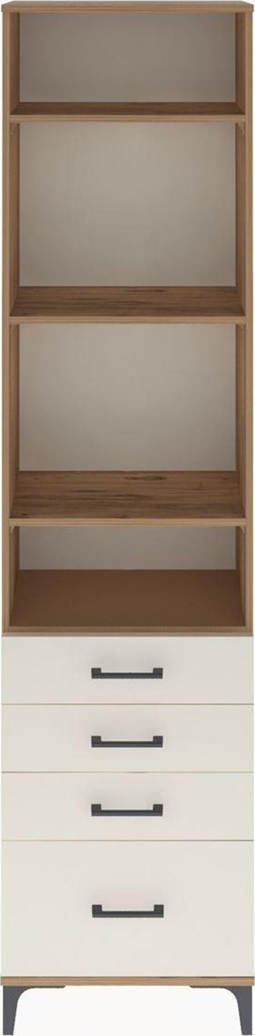 Arges Dolap 4 Raflı 4 Çekmeceli 60 x 30 x 243 cm Çam - Aytaşı