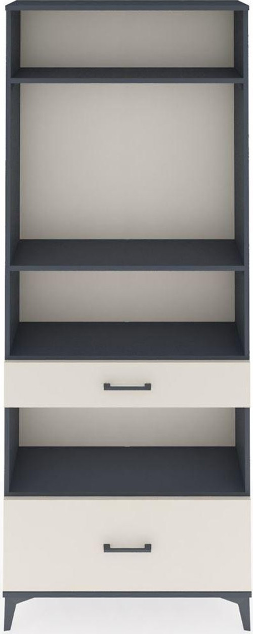 Arges Dolap 4 Raflı 2 Çekmeceli 88x30x221 Antrasit-Aytaşı