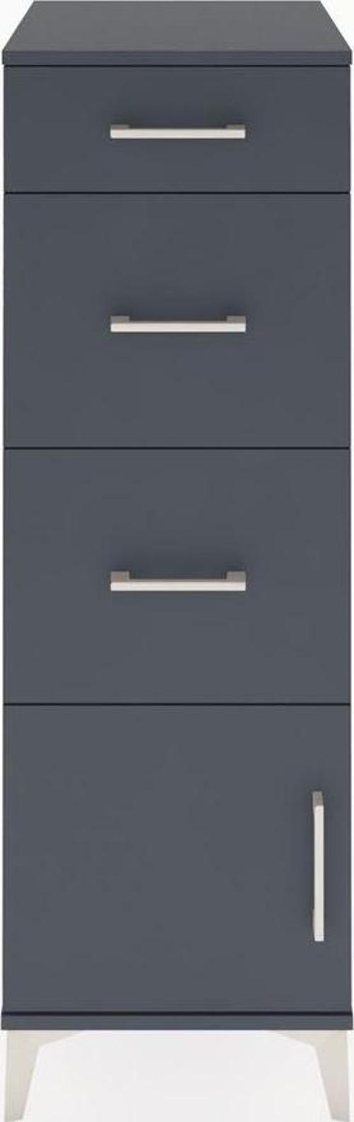 Hyperion Dolap 3 Çekmeceli Tek Kapaklı 44x44x134 Antrasit-Antrasit