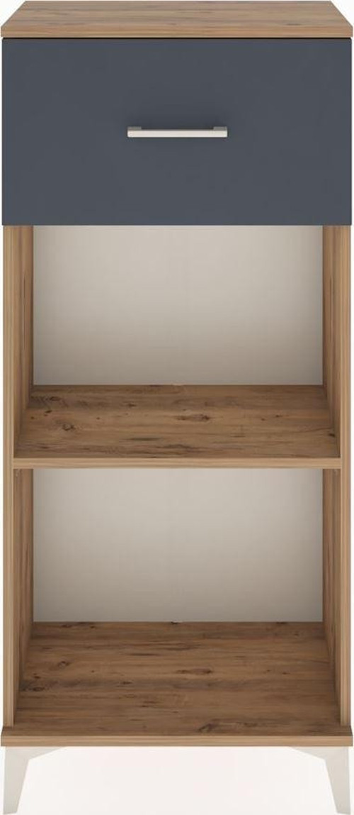 Hyperion Dolap Tek Raflı Tek Çekmeceli 60x44x134 Çam-Antrasit