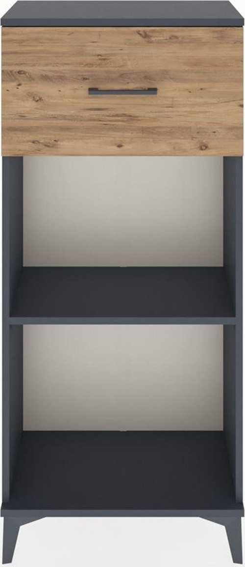 Hyperion Dolap 1 Raflı 1 Çekmeceli 60 x 44 x 134 cm Antrasit - Çam