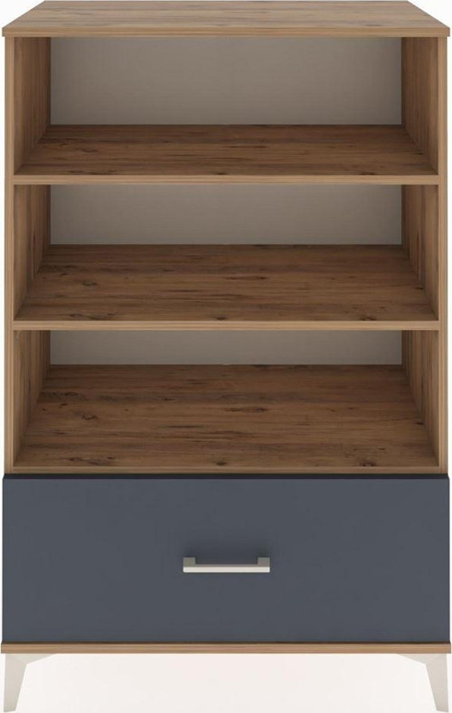 Hyperion Dolap 3 Raflı 1 Çekmeceli 88 x 44 x 134 cm Çam - Antrasit